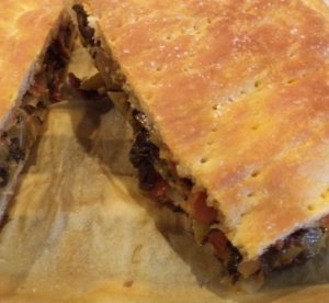 Schiacciata gorgonzola noci ed erbette