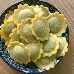 Margherite di fave,menta e pecorino