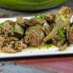 Sformato di agnello con carciofi e timo