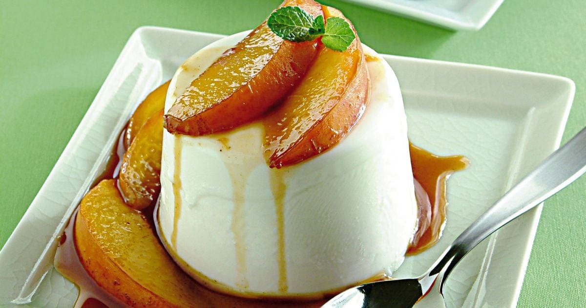 Panna cotta alle pesche
